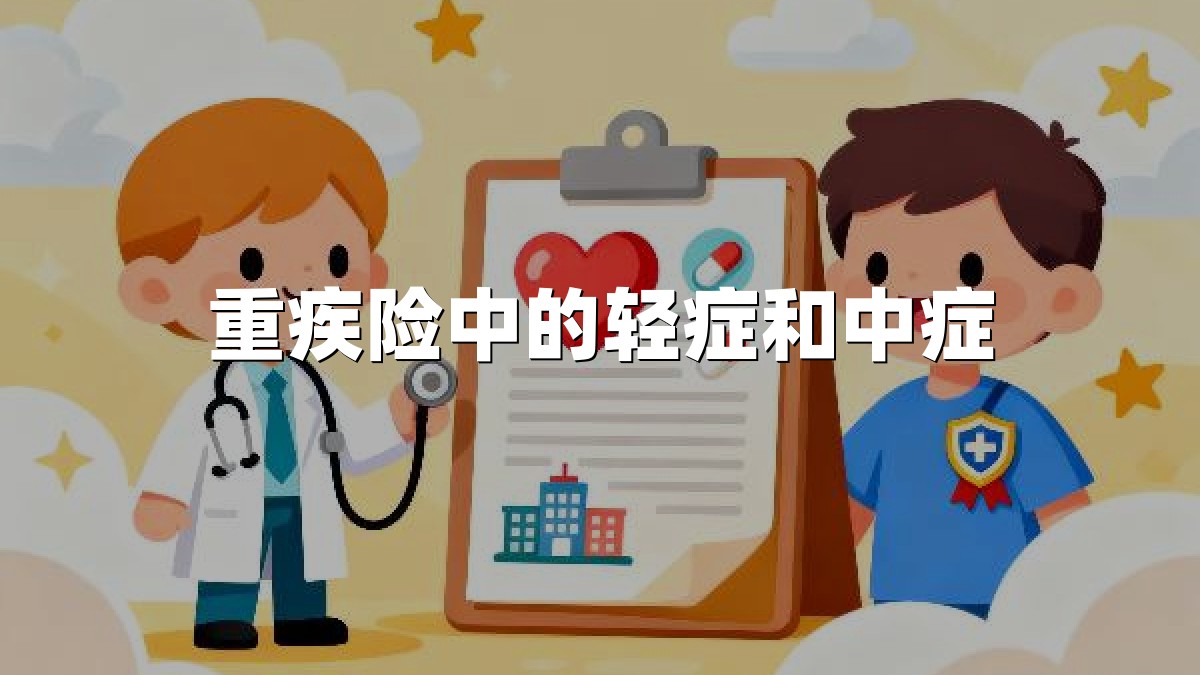 重疾险中的轻症和中症