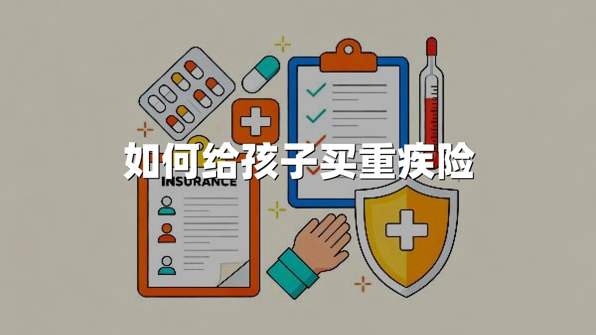 如何给孩子买重疾险