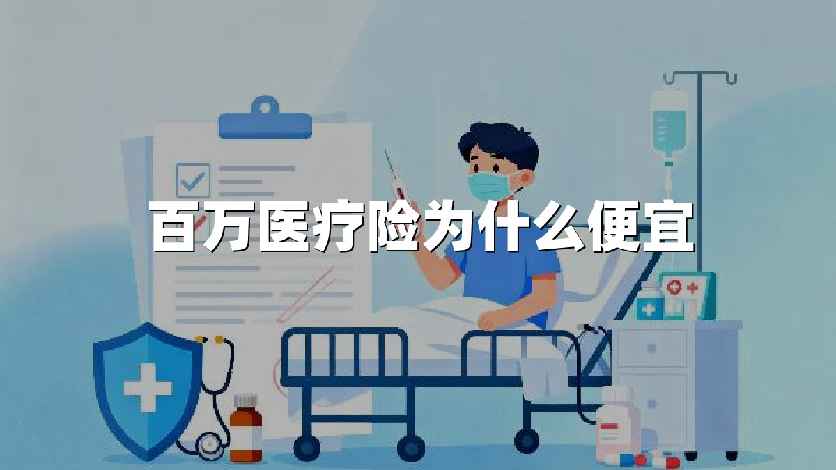 百万医疗险为什么便宜