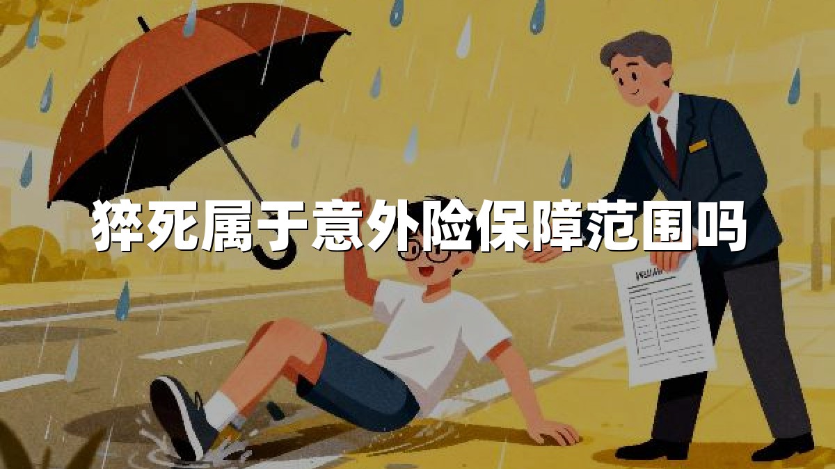 猝死属于意外险保障范围吗