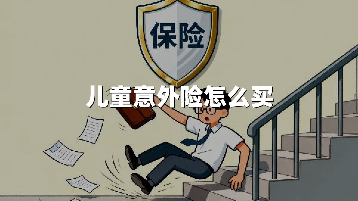 儿童意外险怎么买