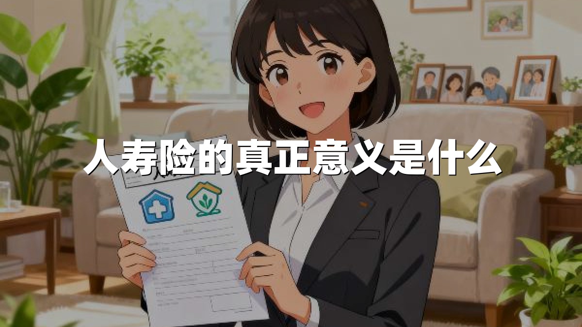 人寿险的真正意义是什么