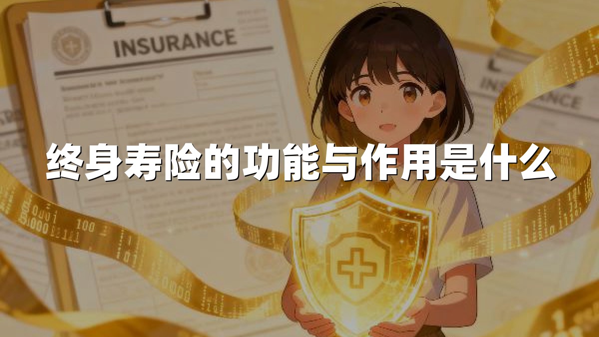 终身寿险的功能与作用是什么
