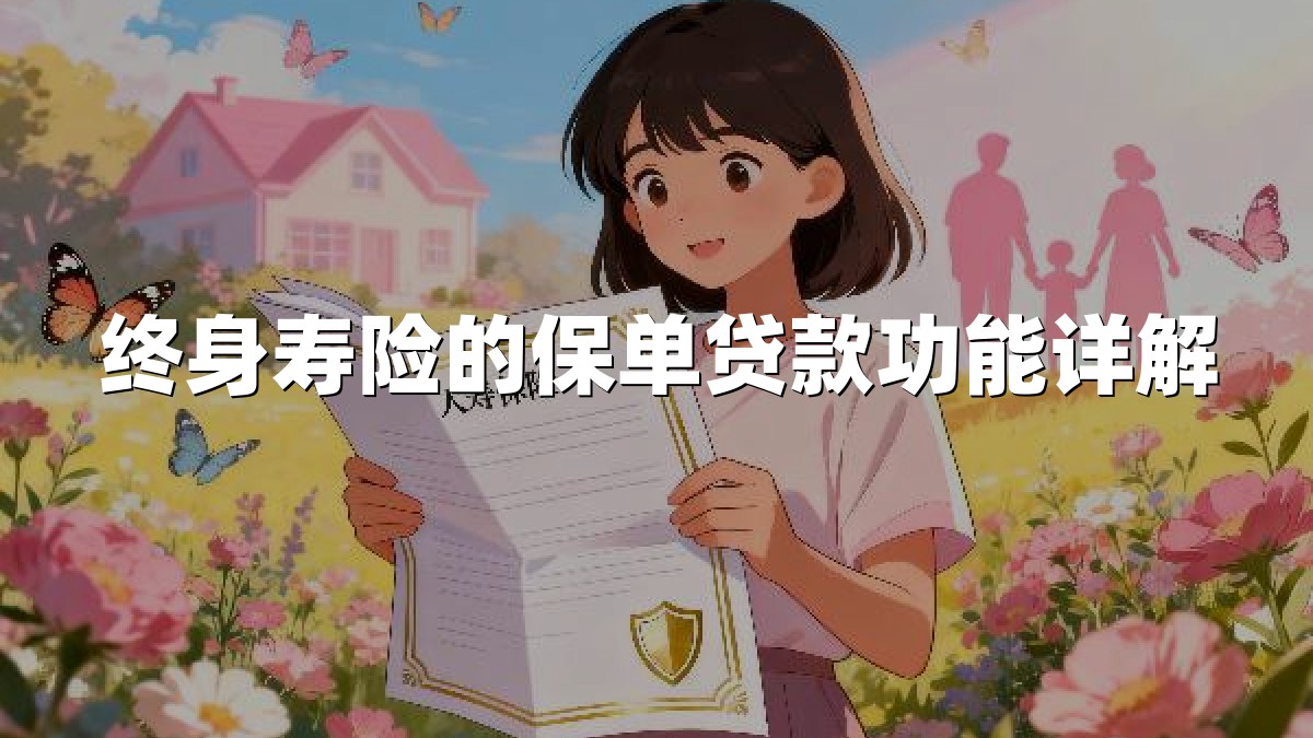 终身寿险的保单贷款功能详解