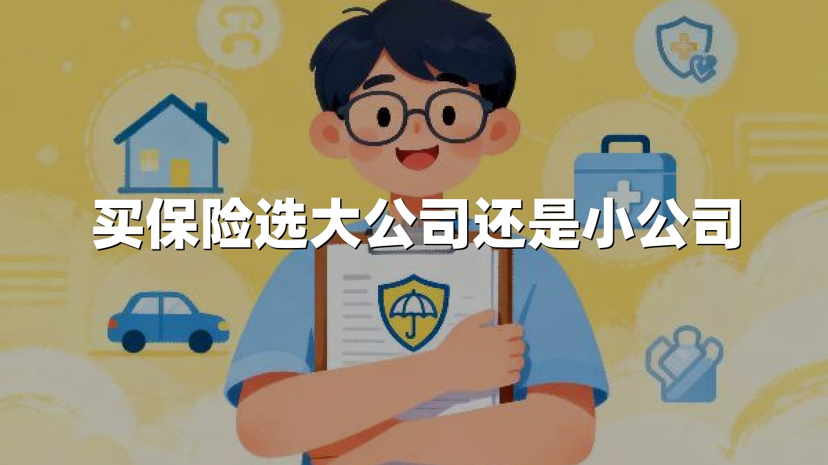 买保险选大公司还是小公司