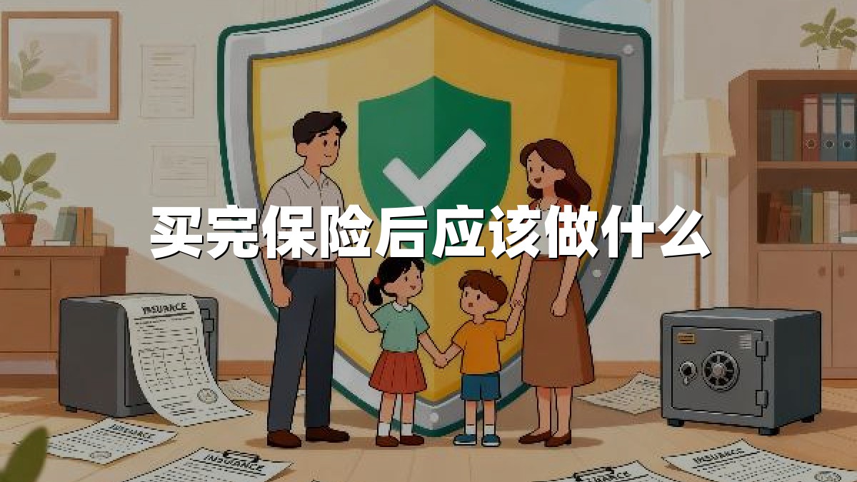 买完保险后应该做什么
