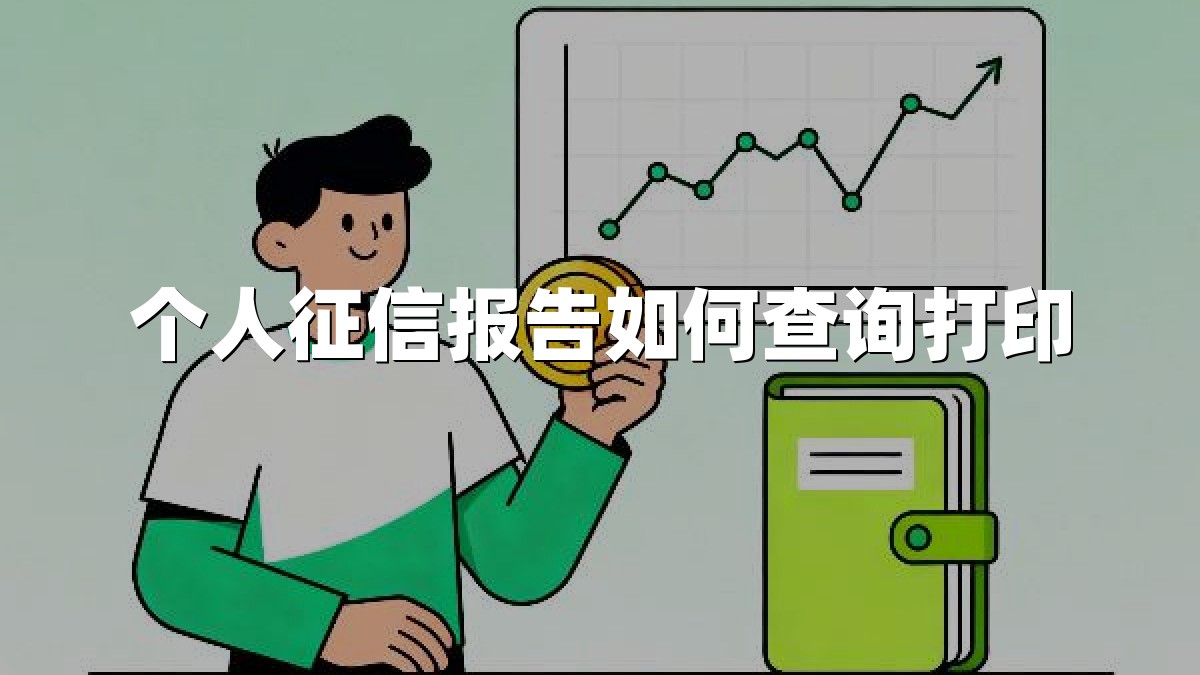 个人征信报告如何查询打印