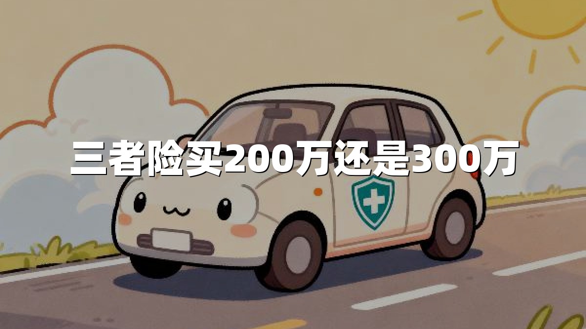三者险买200万还是300万