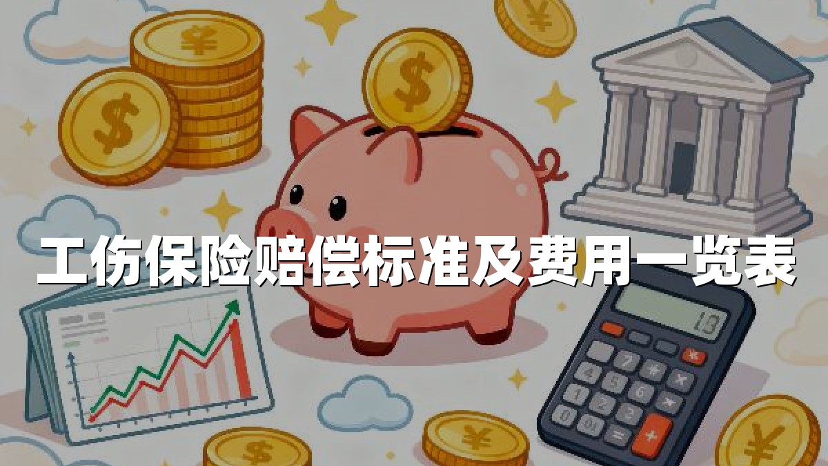 工伤保险赔偿标准及费用一览表