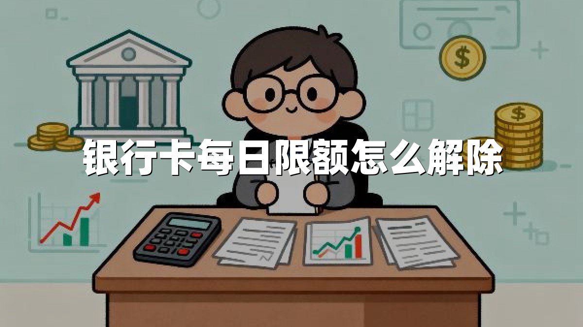 银行卡每日限额怎么解除