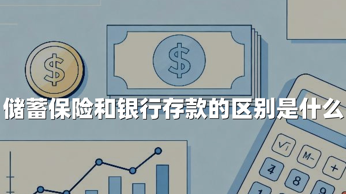 储蓄保险和银行存款的区别是什么