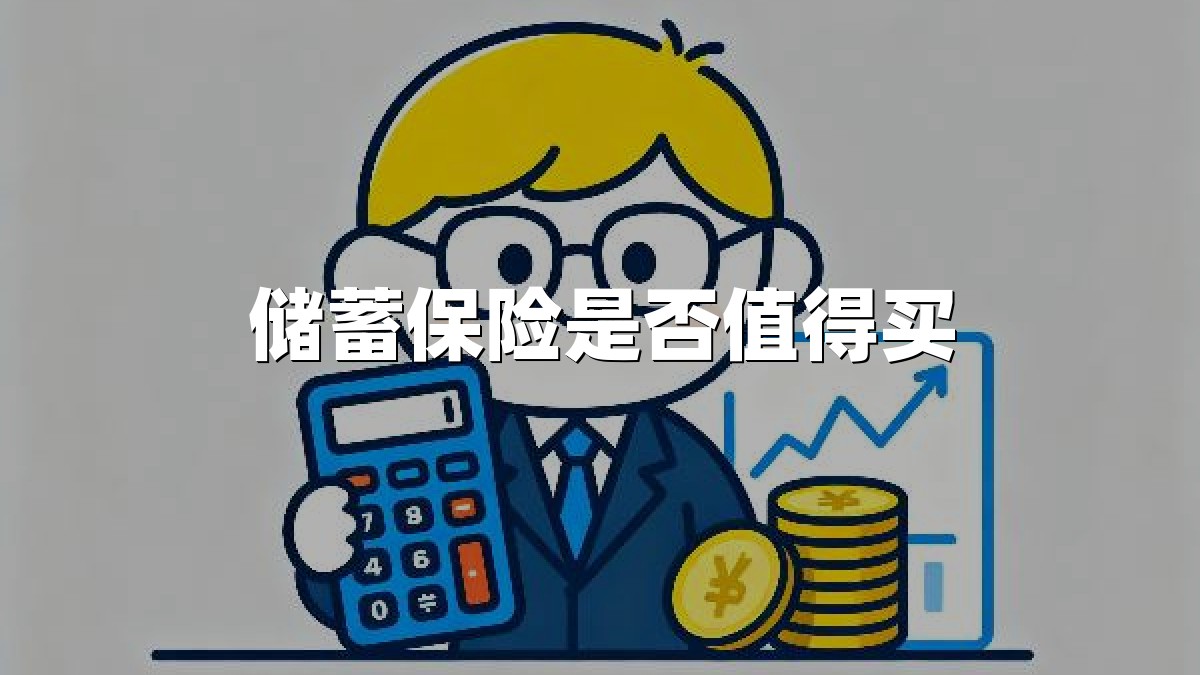 储蓄保险是否值得买